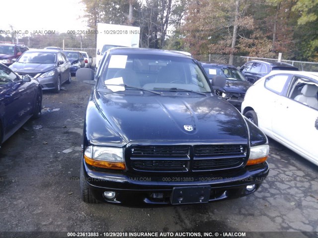 1B7GL22X3XS288946 - 1999 DODGE DAKOTA BLACK photo 6