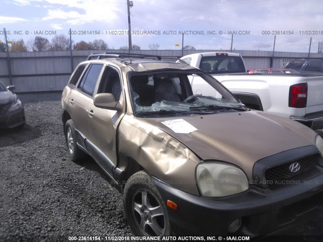 KM8SC73D83U418015 - 2003 HYUNDAI SANTA FE GLS/LX GOLD photo 6