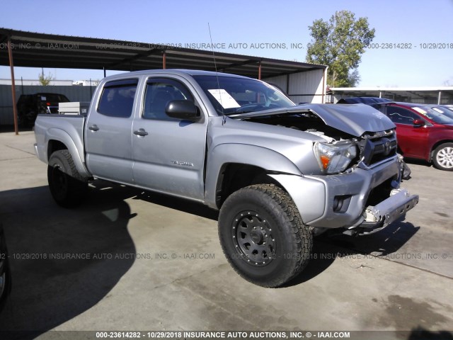 3TMLU4EN9FM165550 - 2015 TOYOTA TACOMA DOUBLE CAB/TRD PRO SILVER photo 1