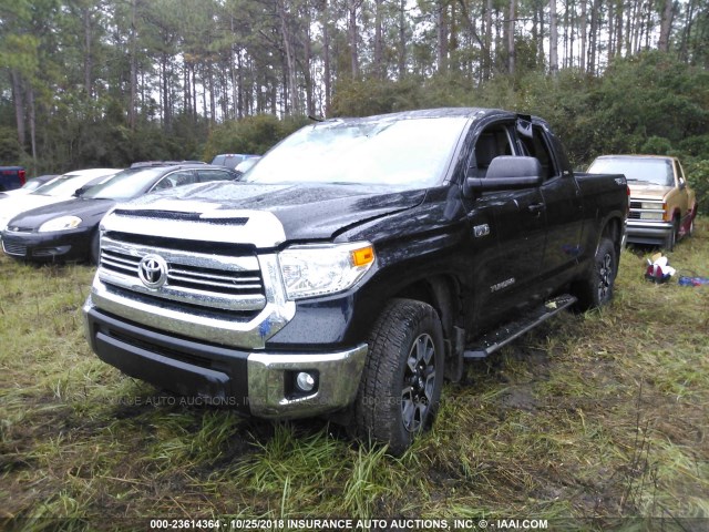 5TFUW5F1XHX666668 - 2017 TOYOTA TUNDRA DOUBLE CAB SR/SR5/TRD PRO BLACK photo 6