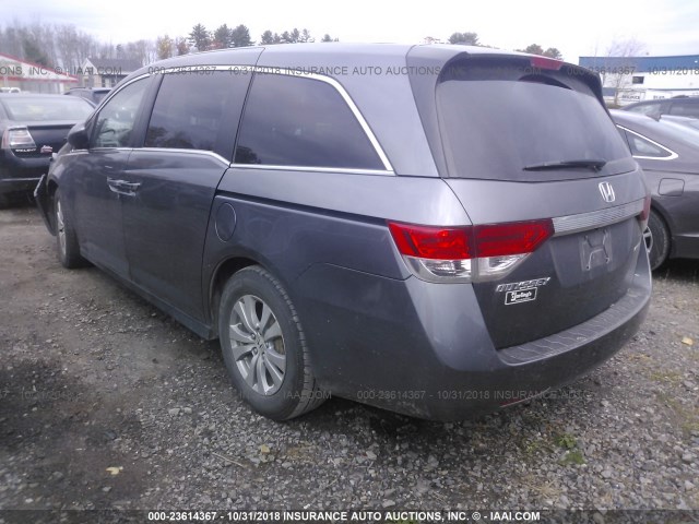 5FNRL5H35GB087609 - 2016 HONDA ODYSSEY SE GRAY photo 3