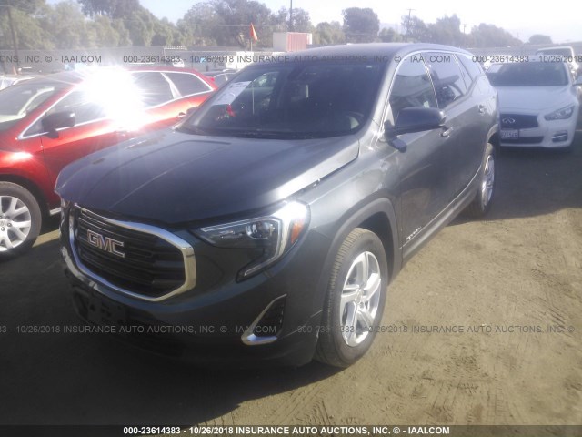 3GKALMEX5JL123102 - 2018 GMC TERRAIN SLE GRAY photo 2