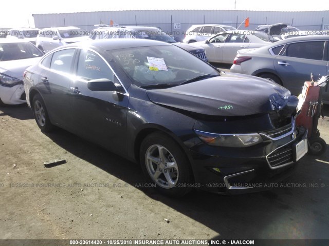 1G1ZB5ST9JF212683 - 2018 CHEVROLET MALIBU LS შავი ფოტო 1