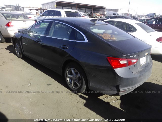 1G1ZB5ST9JF212683 - 2018 CHEVROLET MALIBU LS შავი ფოტო 3