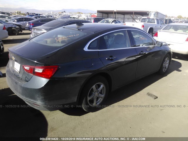 1G1ZB5ST9JF212683 - 2018 CHEVROLET MALIBU LS შავი ფოტო 4