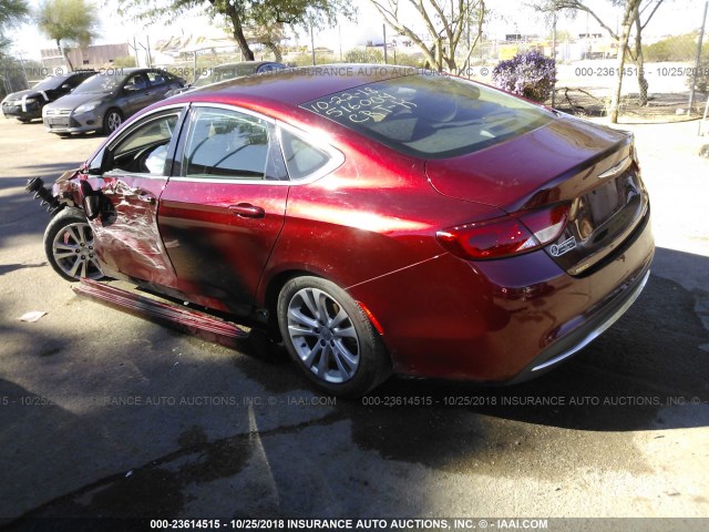 1C3CCCAB7FN584600 - 2015 CHRYSLER 200 LIMITED RED photo 3