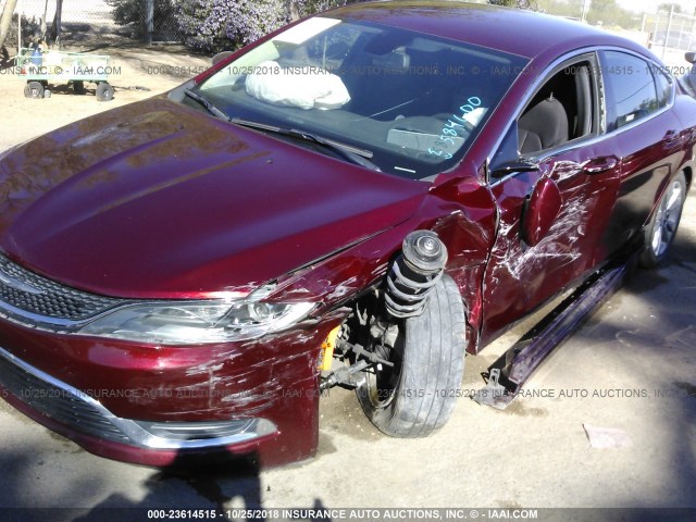 1C3CCCAB7FN584600 - 2015 CHRYSLER 200 LIMITED RED photo 6