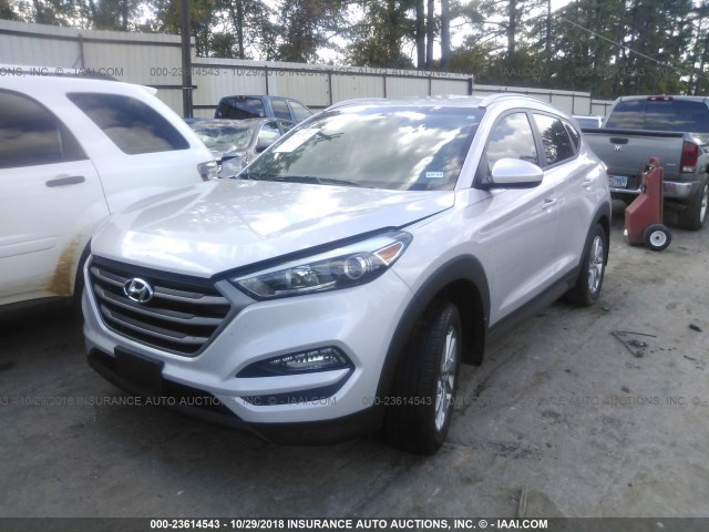 KM8J33A43GU192348 - 2016 HYUNDAI TUCSON LIMITED/SPORT AND ECO/SE GRAY photo 2