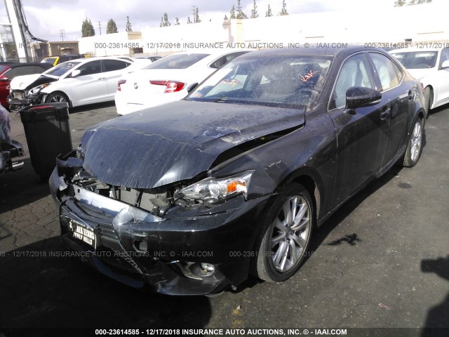 JTHBA1D20G5029419 - 2016 LEXUS IS 200T BLACK photo 2