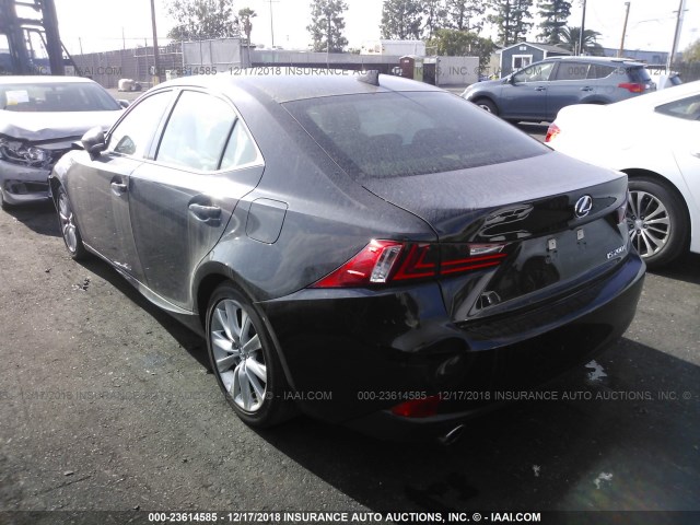 JTHBA1D20G5029419 - 2016 LEXUS IS 200T BLACK photo 3