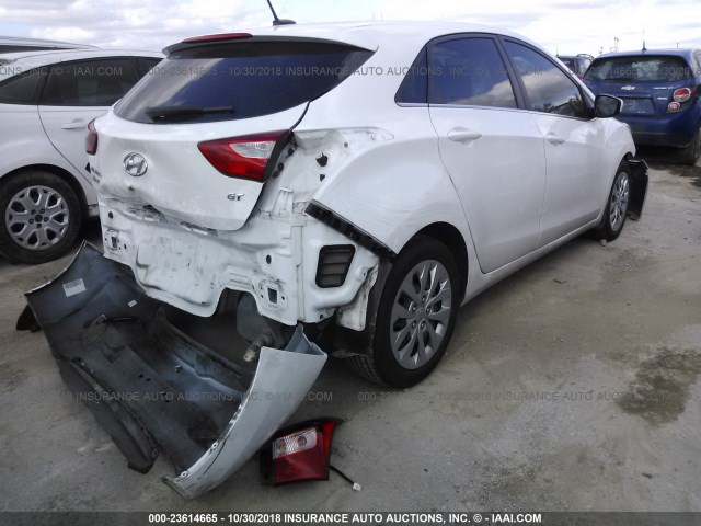 KMHD35LH0GU335023 - 2016 HYUNDAI ELANTRA GT WHITE photo 4