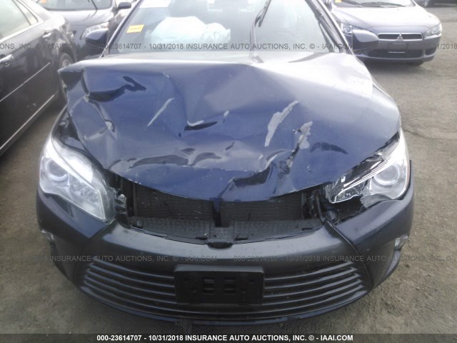 4T1BF1FK4HU675923 - 2017 TOYOTA CAMRY LE/XLE/SE/XSE BLUE photo 6