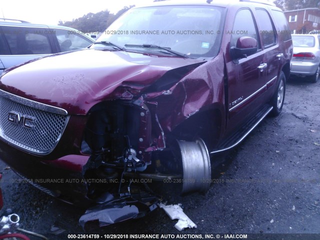 1GKFK63848J130396 - 2008 GMC YUKON DENALI MAROON photo 6