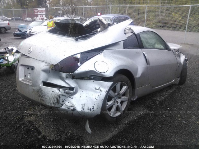 JN1AZ34E34M155970 - 2004 NISSAN 350Z COUPE SILVER photo 4