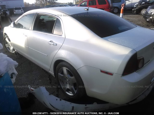 1G1ZD5E73A4134275 - 2010 CHEVROLET MALIBU 2LT WHITE photo 3