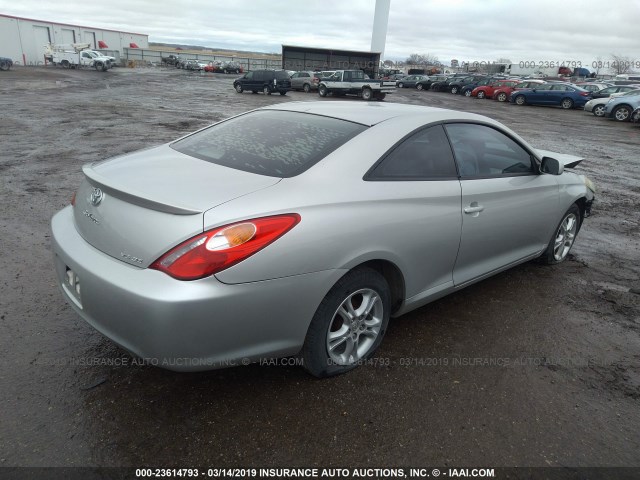 4T1CA38P45U058864 - 2005 TOYOTA CAMRY SOLARA SE/SLE ვერცხლისფერი ფოტო 4