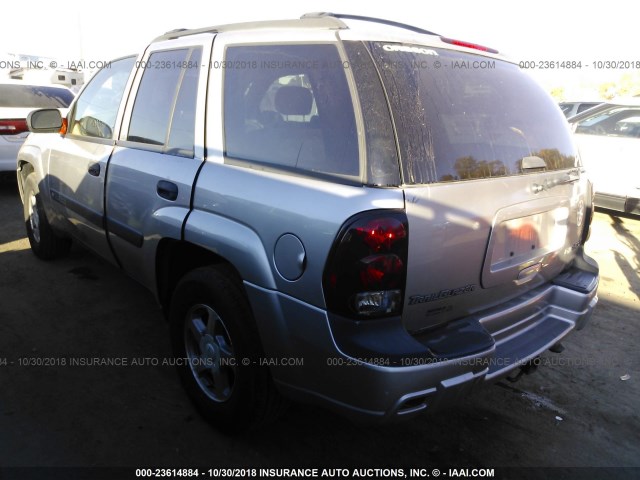 1GNDT13SX42360311 - 2004 CHEVROLET TRAILBLAZER LS/LT SILVER photo 3