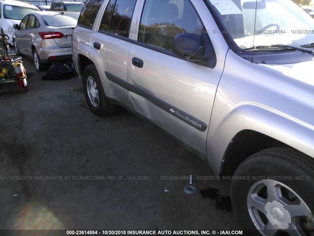 1GNDT13SX42360311 - 2004 CHEVROLET TRAILBLAZER LS/LT SILVER photo 6