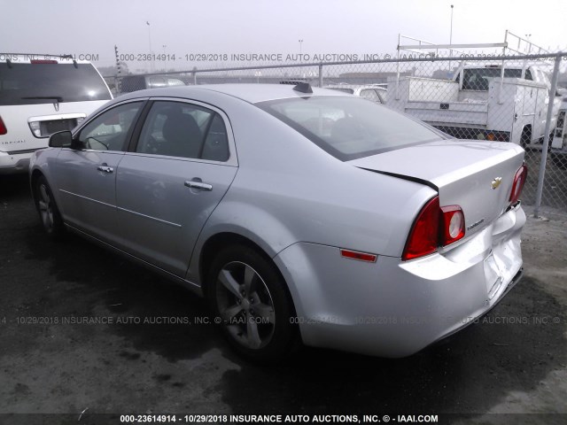 1G1ZC5EU2CF343409 - 2012 CHEVROLET MALIBU 1LT SILVER photo 3