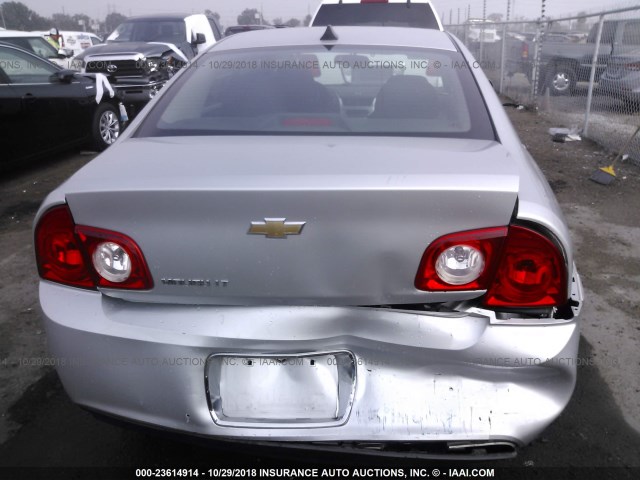 1G1ZC5EU2CF343409 - 2012 CHEVROLET MALIBU 1LT SILVER photo 6