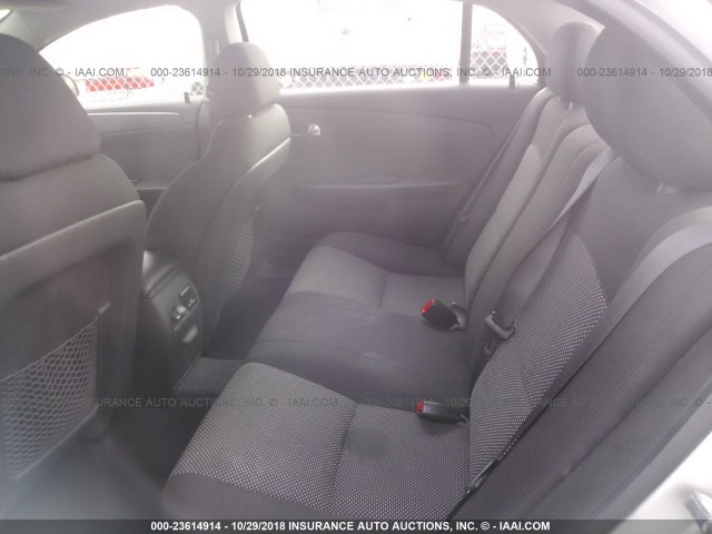 1G1ZC5EU2CF343409 - 2012 CHEVROLET MALIBU 1LT SILVER photo 8