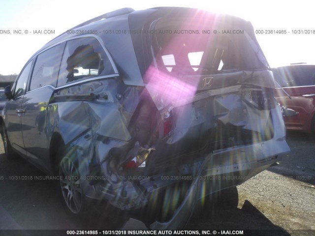 5FNRL5H69DB012112 - 2013 HONDA ODYSSEY EXL BLUE photo 6