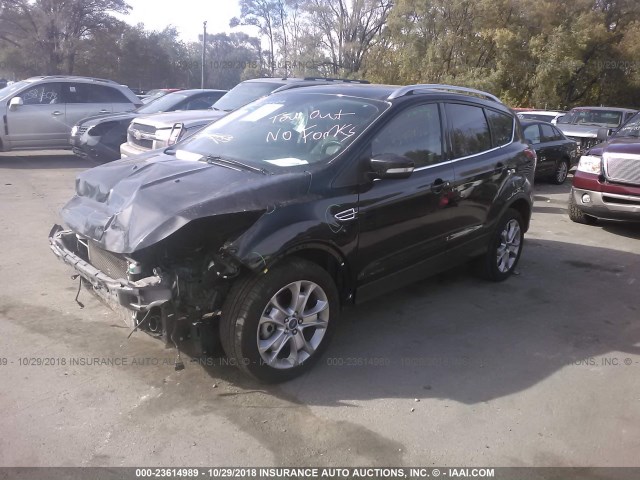 1FMCU0J91EUE38603 - 2014 FORD ESCAPE TITANIUM BLACK photo 2