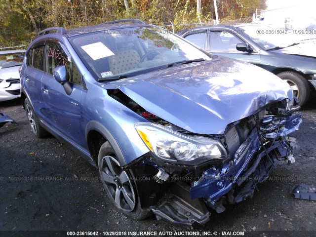 JF2GPBCC4EH207044 - 2014 SUBARU XV CROSSTREK 2.0I HYBRID BLUE photo 1