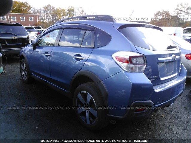 JF2GPBCC4EH207044 - 2014 SUBARU XV CROSSTREK 2.0I HYBRID BLUE photo 3