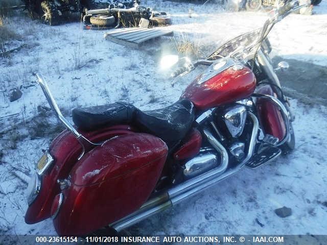 JYAVP17E86A020312 - 2006 YAMAHA XV1700 A BURGUNDY photo 4