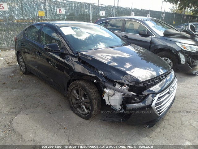 5NPD84LF2JH223288 - 2018 HYUNDAI ELANTRA SEL/VALUE/LIMITED BLACK photo 1