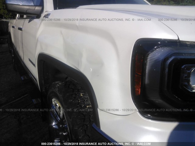 3GTU2NEC5GG340407 - 2016 GMC SIERRA K1500 SLT WHITE photo 6