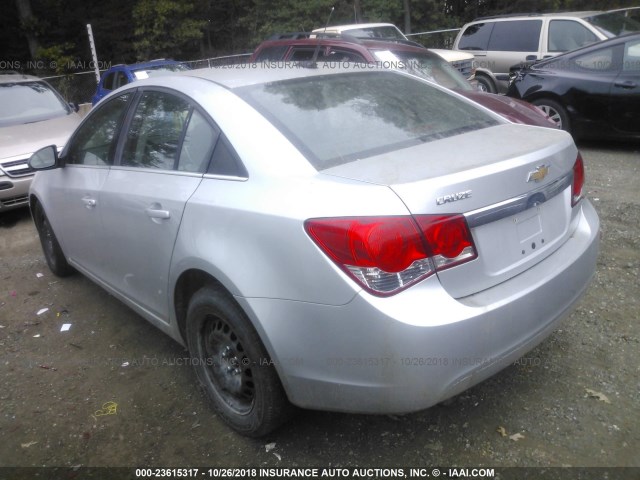 1G1PC5SH7B7146159 - 2011 CHEVROLET CRUZE LS SILVER photo 3