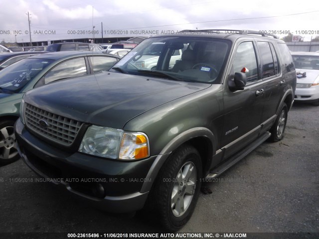 1FMZU64K74UB00813 - 2004 FORD EXPLORER EDDIE BAUER GREEN photo 2