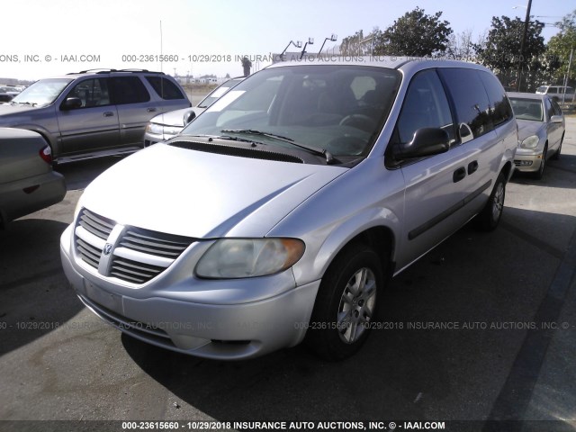 1D4GP24R77B143916 - 2007 DODGE GRAND CARAVAN SE SILVER photo 2