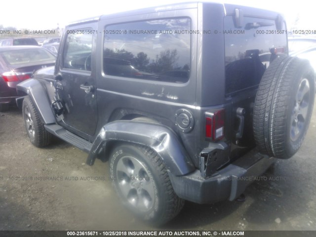 1C4AJWBG6GL263228 - 2016 JEEP WRANGLER SAHARA SILVER photo 3