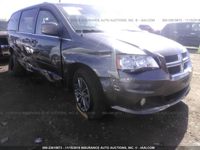 2C4RDGCG8HR674721 - 2017 DODGE GRAND CARAVAN SXT GRAY photo 1