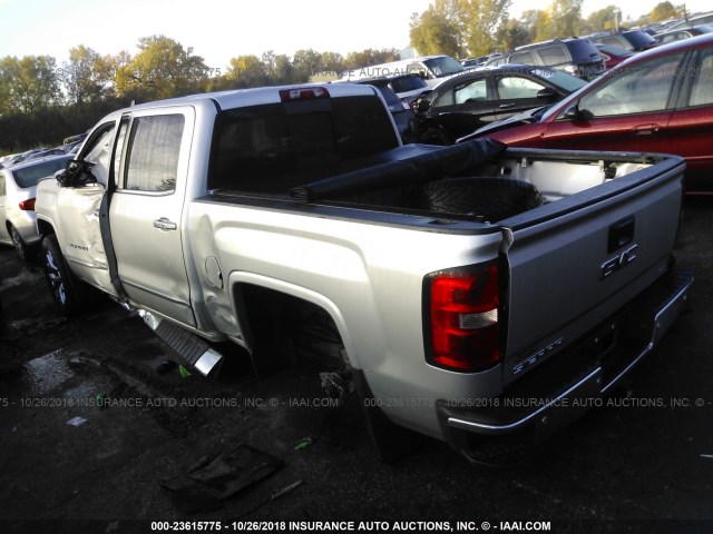 3GTU2VEC2FG102836 - 2015 GMC SIERRA K1500 SLT SILVER photo 3