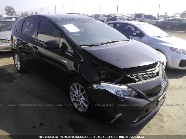 JTDZN3EU1D3212710 - 2013 TOYOTA PRIUS V BLACK photo 1