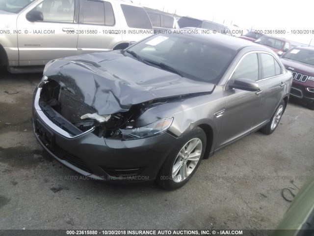 1FAHP2E81EG144850 - 2014 FORD TAURUS SEL GRAY photo 2