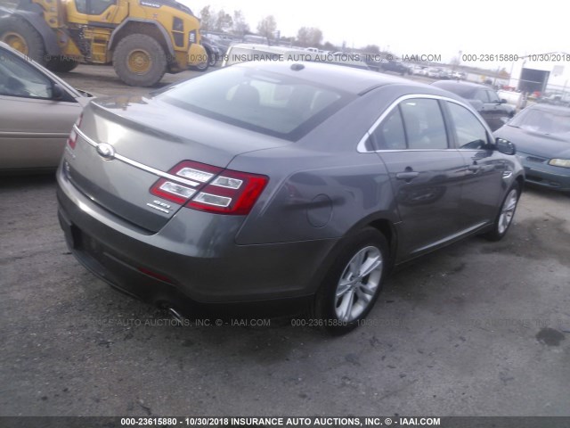 1FAHP2E81EG144850 - 2014 FORD TAURUS SEL GRAY photo 4