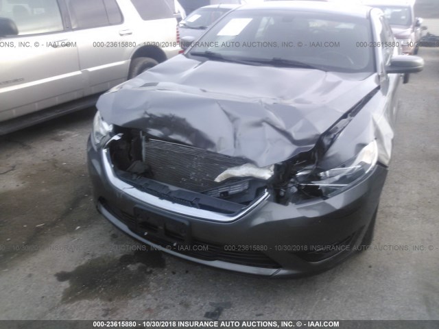 1FAHP2E81EG144850 - 2014 FORD TAURUS SEL GRAY photo 6