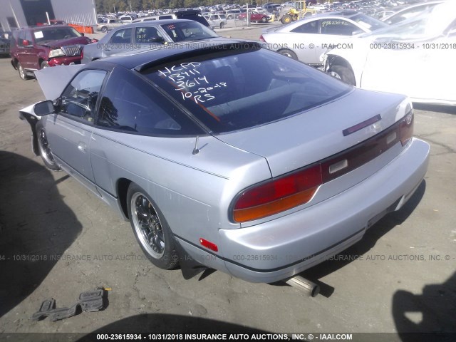 JN1HS36P1LW103614 - 1990 NISSAN 240SX SE SILVER photo 3