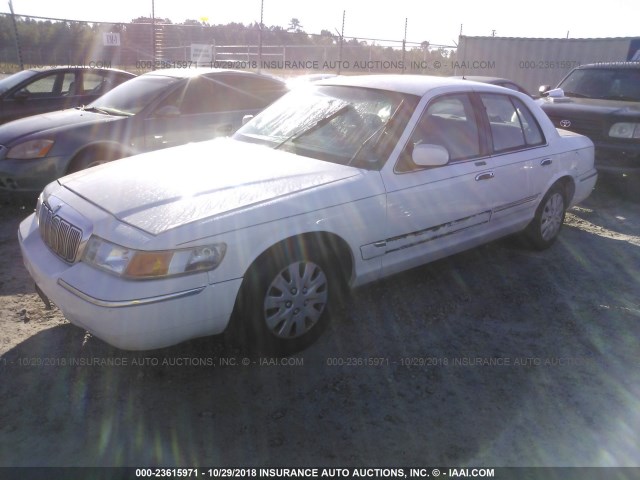 2MEFM74W1XX639861 - 1999 MERCURY GRAND MARQUIS GS WHITE photo 2