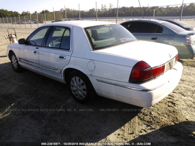 2MEFM74W1XX639861 - 1999 MERCURY GRAND MARQUIS GS WHITE photo 3