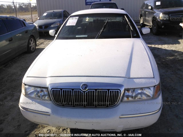 2MEFM74W1XX639861 - 1999 MERCURY GRAND MARQUIS GS WHITE photo 6