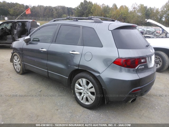 5J8TB2H51AA005224 - 2010 ACURA RDX TECHNOLOGY GRAY photo 3