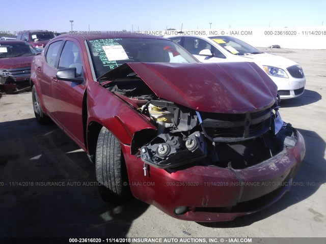 1B3LC56K58N179775 - 2008 DODGE AVENGER SXT RED photo 1