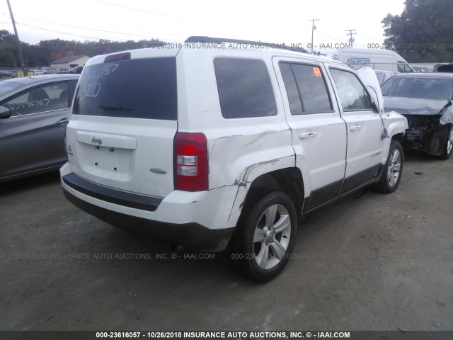 1C4NJRFBXFD239590 - 2015 JEEP PATRIOT LATITUDE WHITE photo 4