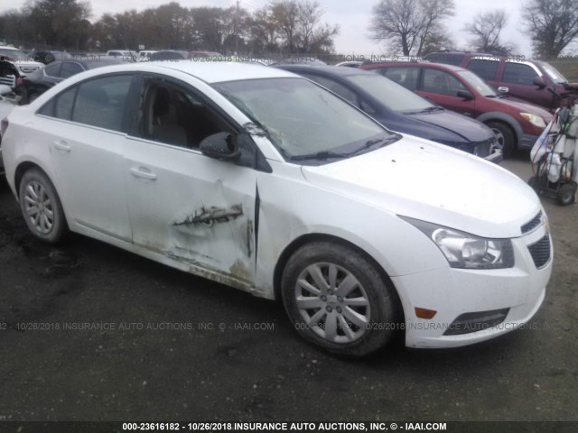 1G1PC5SH3B7173259 - 2011 CHEVROLET CRUZE LS WHITE photo 1